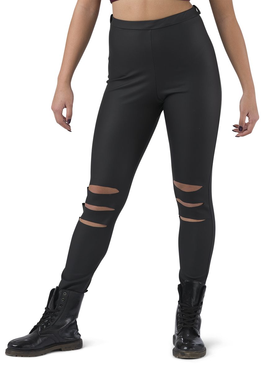 HI-RISE SLASHED LEGGING