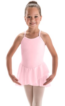 Click for more information about V-Strap Cami Double Skirted Leotard Silkskyn
