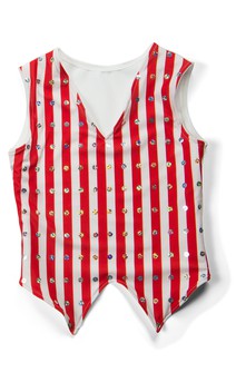 Click for more information about Striped Notched Vest