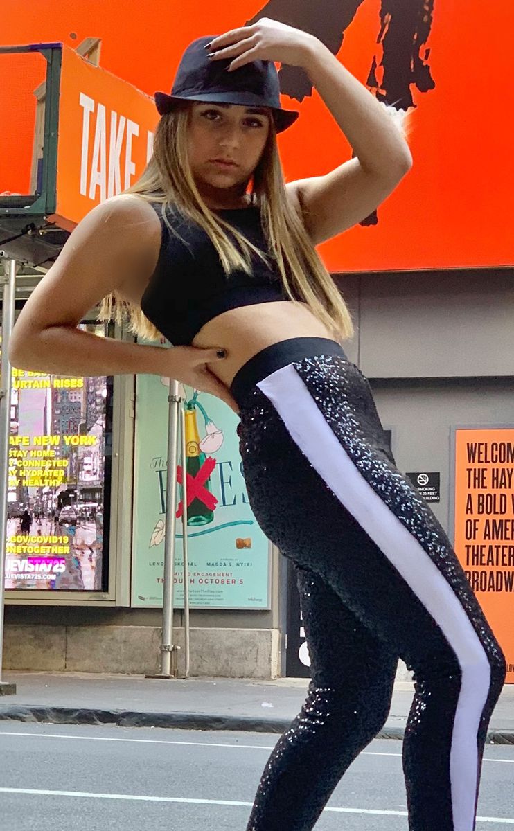SEQUIN DROP CROTCH TAPERED PANT