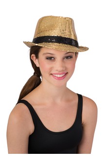 Click for more information about Sequin Fedora With Band