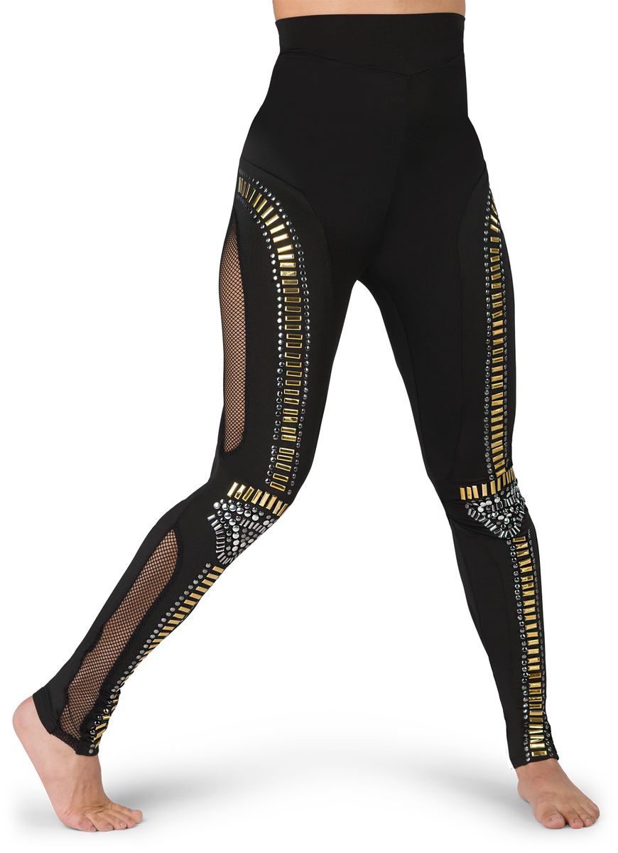 FAUX STUDDED LEGGING