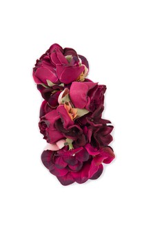 Click for more information about Burgundy Floral Headpiece