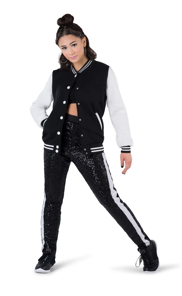 CONTRAST VARSITY JACKET