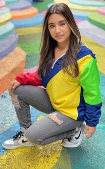 Click for more information about Relaxed Colorblock Windbreaker Hoodie