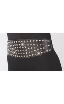 Click for more information about Studded Black Belt