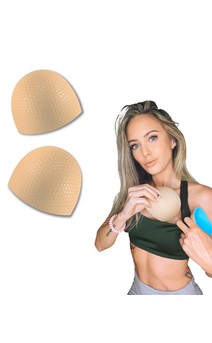 Click for more information about Non-Slip Bra Pad Inserts - Half Moon