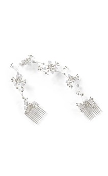 Click for more information about Silver Wrap Comb Tiara